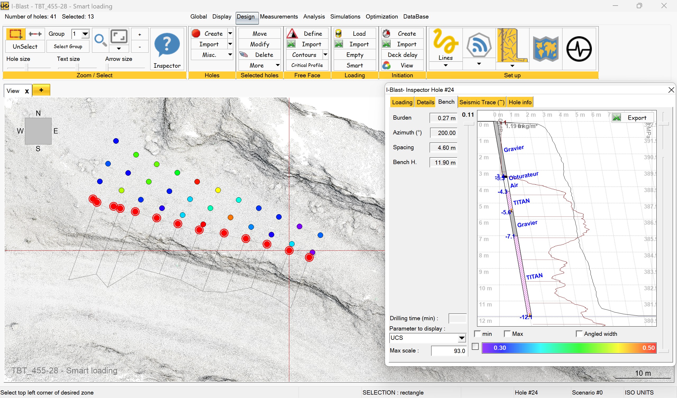 Critical bench profiles with inspector