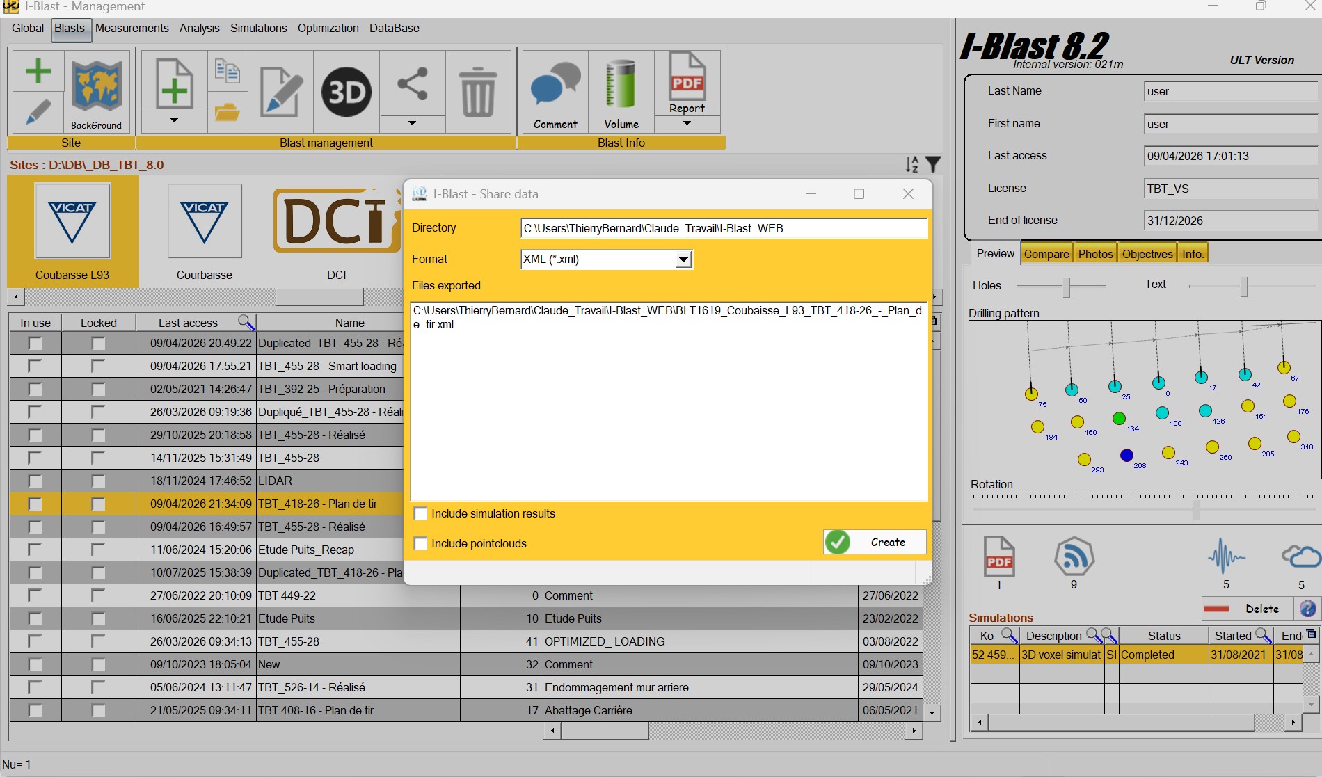 DNA-Blast format export