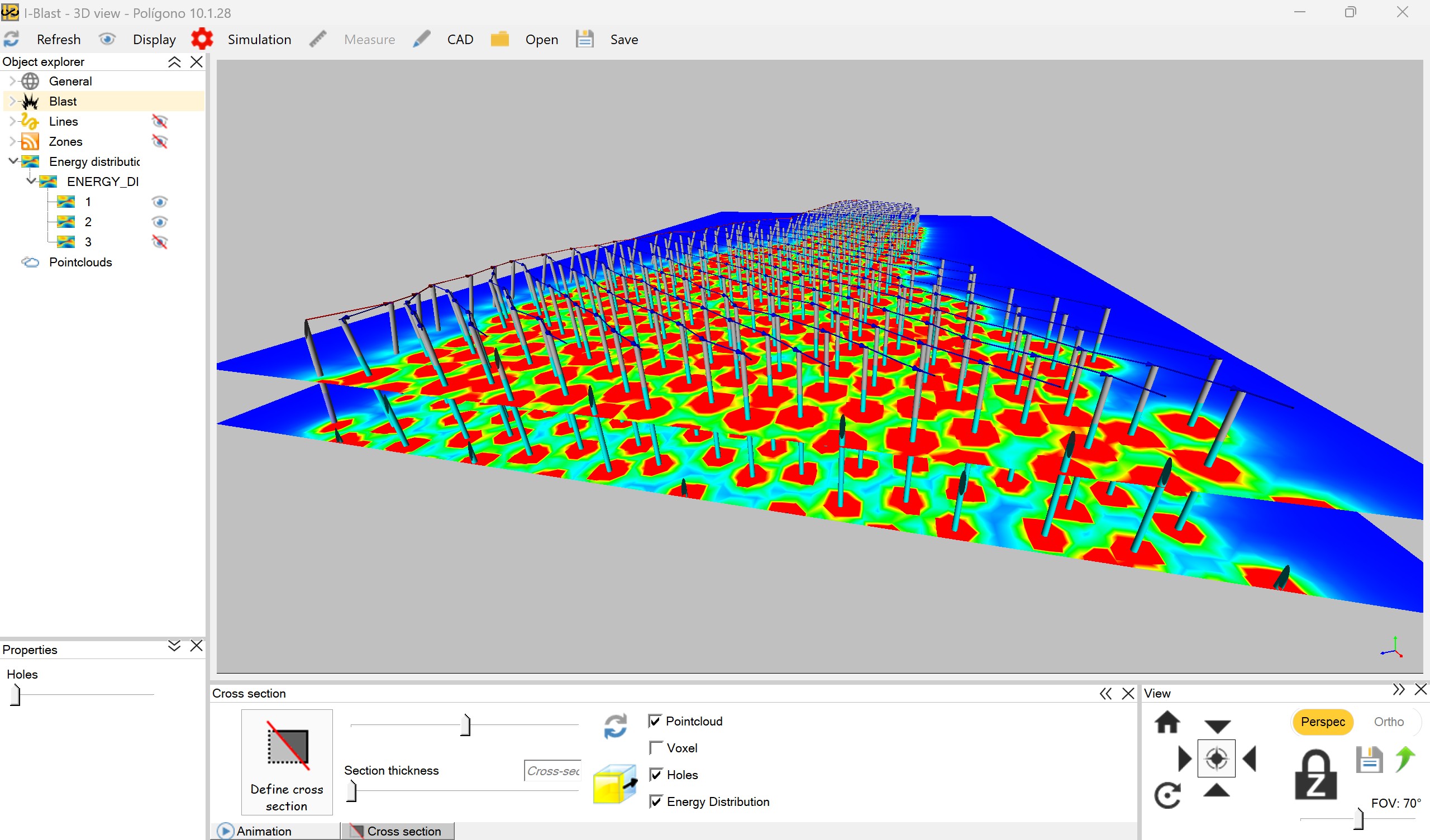 Energy distribution simulation